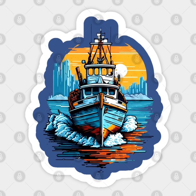 Boat Lover Gift Sticker by T-shirt US